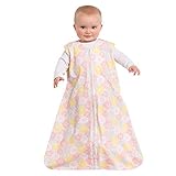 HALO SleepSack Wearable Blanket Cotton Grey/Pink Flowers Large by Halo