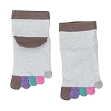 (靴下屋)kutsushitaya キッズ 指先レインボー5本指ソックス16〜18cm キナリ