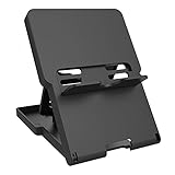 Nexxxly（ネクスリー）Switch スタンド スイッチスタンド switchプレイスタンド 折り畳み式 角度調整可能 滑り止め コンパクト テーブルモード 多機型対応 Switch Switch Lite Switch有機ELモデル iPhone Android iPadなど対応 充電ケーブル差し込み可能 プレイスタンド (レッド, 1個)