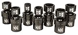 Ingersoll Rand SK3M7U 3/8-Inch Drive 7-Piece Metric Universal Impact Socket Set [並行輸入品]