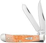 ウィリアム・ラッセル・ケース& SonsカトラリーピーチボーンTiny Trapper Knife