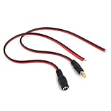 【ノーブランド品】5.5*2.1ｍｍ　CCTVカメラ用　DC電源　アダプタ　コネクタ　メス/オス