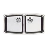 Blanco 513-639 Performa Small Equal Double Bowl Undermount Kitchen Sink, Satin Polished Finish by Bl