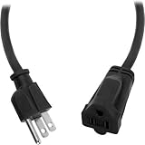 Watson 6 ft AC Power Extension Cord 16 AWG (Black) [並行輸入品]
