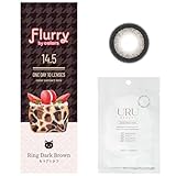 カラコン フルーリー ワンデー リングダークブラウン 明日花キララ 1day 【1箱10枚入】 度あり 度なし キマグレネコ 【マスクシート付き】 (±0.00)