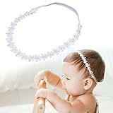 Domybestベビーヘアバンド 　パール　花　キッズ 子供 カチューシャ 髪飾り ヘアアクセサリー 新生児 赤ちゃん 出産祝い 誕生日 記念日