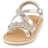 THE CHILDREN'S PLACE(ザ・チルドレンズプレイス) ボウグラディエーターシーサイドサンダル シルバー シューズ 16cm【並行輸入】