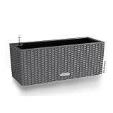 LECHUZA（レチューザ）　バルコネラ50　幅50cm　底面灌水セット付きプランター　チャコール LE-6550C