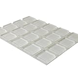 ゴム足粘着ラバーパッド 1インチ角 接着バンパー クリアバンパーパッド 105 Pack クリア BMP-SQ1C