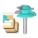 KKmoon 45° ロックマイター ルータービット 1/4"シャンク 1-1/2" 木材掘削 木材カッター 木工用