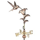 Good Directions Hummingbird Polished Copper Garden Weathervane