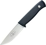 Fallkniven f1スウェーデン軍ナイフFXD、3.75 in、つや消しドロップポイント、ブラックCheckered HDL
