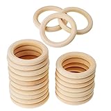 SONONIA 手作り　木製　歯ブラシリング　ティースリング　パーツ　約20個　全6サイズ - 50mm