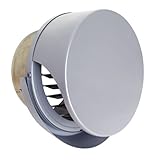 西邦工業 SEIHO SXU150RMS 外壁用ステンレス製換気口 (薄型フラットフード) ガラリ型 薄型フード ワイド水切り付