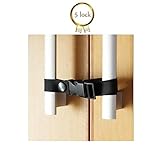 baby Safety Lock by Easy To Install Latch, Cabinet lock refrigerator lock Drawer lock (5 lock) (blac