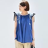 Pearls【マタニティ】【日本製】授乳服 トップス スモック ブラウス 肩リボン 授乳ケープ ノースリーブ シャツ 夏 産前 産後 妊婦服 通勤 長く使える 授乳服には見えない お出かけにぴったり 