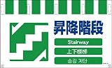 グリーンクロス 4ヶ国語入りタンカン標識ワイド 昇降階段 NTW4L-20
