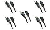 MarginMart 1 Feet 16AWG Outlet Saver Power Extension Cord NEMA 5-15R to NEMA 5-15P 5 Pack MM682013 [