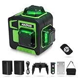レーザー墨出し器、墨出しレーザー、3Dグリーンレーザー墨出し器、3x360°、水平器 レーザー ビルドとアライメント用、充電式バッテリー、リモコン、磁気回転スタンド レーザー安全基準:クラス2 12ライン HEILV-SPY