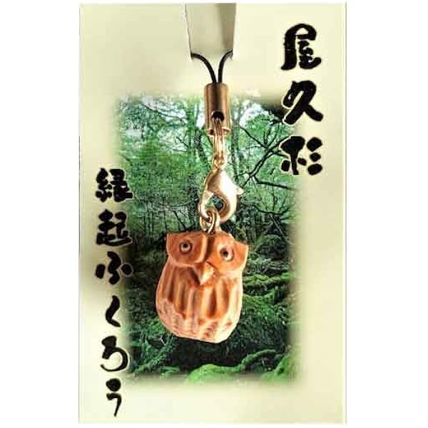 Amazon.co.jp: 開運 フクロウ ストラップ 水牛角(合格祈願 成功祈願
