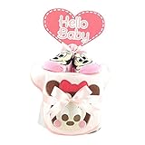 おむつケーキ 1段 おむつケーキ ディズニー ミッキー ミニー 1段 出産祝い ベビーギフト disney19_32
