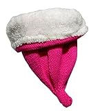 ローズレッドかわいい冬プラスふわふわ暖かいニットウール品質のベビーハット