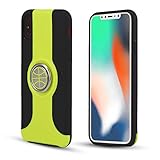 VBESTLIFE　 iPhone X用　2イン1　 指輪ホルダー付き携帯ケース　360°回転式　保護カバーシェル　(グリーン)