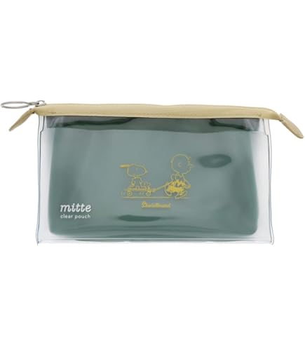 Amazon | サンスター文具 スヌーピー クリアポーチ ミッテ マチ