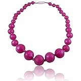 Baby Teething Necklace-Made With 100% Food Grade Silicone Teething Beads. Chewable Jewelry For Teeth