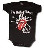 The Rolling Stones ローリングストーンズ "Sticky Fingers" ロンパース M 6~12 ブラック 出産祝い