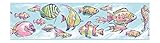 York Wallcoverings CK7600BSMP Candice Olson Kids Under The Sea 8 X 10 Wallpaper Memo Sample, Lt Blue