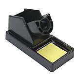 プラスチック製　 エレクトリック　はんだホルダー　溶接 アイアン スタンド ホルダー　スポンジ 黒い