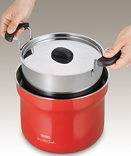 THERMOS Shuttle Chef 真空保温調理器　KBF-4501 Thermos Vacuum Heat Insulation Cooker Shuttle Chef 4.3L Tomato KBF