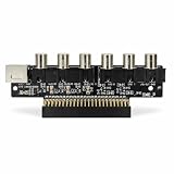 PCエンジン 用 AVブースター AV Booster RGB端子 AV出力 アダプター （RCA/MiniDIN9端子対応） (切替スイッチなし)