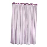 monkeyjack Romantic Double LayerレースシアーカーテンブラックアウトウィンドウブラインドシェードDrapery 200x250cm パープル 3b9241a19607cc