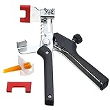 Beho-100pcsタイルレベリングシステムウェッジとクリッププライヤースペーサーフローリングプラスチックタイルツール