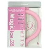 ユノス 溶けない氷 マジックアイス28 ネッククーラー マジックアイス 熱中症対策グッズ 子どもから大人まで 軽い 繰り返し使用可能 (シャーベットピンク Mサイズ)