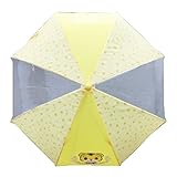 しまじろう 2コマ透明 反射テープ付き キッズアンブレラ 45cm (42、イエロー)