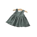Pojour ベビー服 女の子つりワンピース 春秋 子供無地ドレス キッズ可愛いワンピース 女児プレゼント ガールズスカート お出かけ 通園 通学