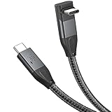 XAOSUN USB 3.2 ケーブル 上下L字型 1M USB C ケーブル対応 20Gbpsデータ転送 240W/5A急速充電 4K@60Hz 映像出力 USB3.1 / USB2.0 ケーブル下位互換 USB Type-c ケーブル l字 iphone 15 plus pro max ipadPro Macbook Pro他type c 多機種対応