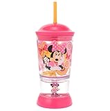 ディズニー ミニー&フィガロ ストロー ドーム タンブラー(ふた付き コップ カップ グッズ)