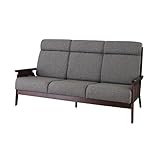 AZUMAYA ソファ ハイバック 3人掛け グレー NS-563GY