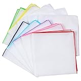 Fluffy（フラフィ） 花Bメロ 二重合 ガーゼハンカチ バリエーション 10枚セット 日本製 綿100％ 無地 32×32cm