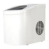 Shop405 製氷機 家庭用 新型 高速 自動製氷機 【 氷 2サイズ 】 かき氷 レジャー アウトドア 簡単 大容量 [ 自動製氷機洗浄剤 氷キレイ付き ] ホワイト 405-imcn01