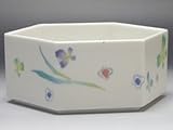 【Ｂ級品】蝶　六角ストック鉢