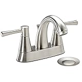 Belanger NEO74CBN Bathroom Sink Faucet with 2-Handles and 4 Centerset, Brushed Nickel by Keeney Manu