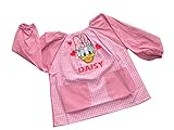 選べる４タイプ Disney ディズニー 子供 幼稚園 保育園 キッズ 用 スモック 刺繍 アップリケ 付き エプロン ミニー カーズ デイジー トイストーリー 100 / 110 / 120 / 1