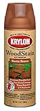 Krylon K03603000 Exterior Semi-Transparent Wood Stain, 12-Ounce, Rustic Brown [並行輸入品]