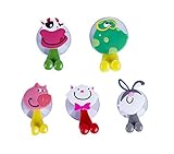 gardenlightess 歯ブラシホルダー スタンド 雑貨 小物収納 吸盤 壁掛け かわいい アニマル 5個セット