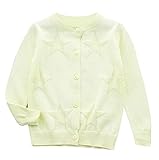 Plus Nao(プラスナオ) カーディガン 羽織 長袖 スター 星 かわいい キュート おしゃれ 女児 女の子 ガール キッズ ベビー 幼児 こども シン イエロー 90